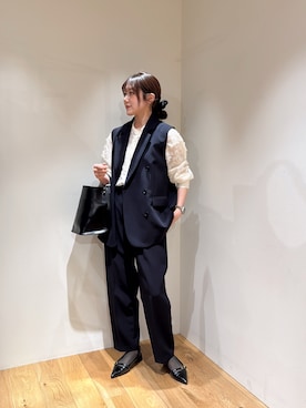 薫子さん（レディース・157cm）の冬コーディネート