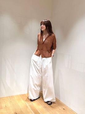 「初夏のお出掛けコーデ」｜薫子さん（レディース・157cm）の夏コーディネート