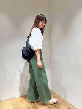 「MARMOT CAPITAL（マーモットキャピタル）のアイテム」を使った、薫子さん（レディース・157cm）の春コーディネート