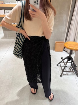 「URBAN RESEARCH（アーバンリサーチ）のアイテム（財布/小物）」を使った、薫子さん（レディース・157cm）の夏コーディネート