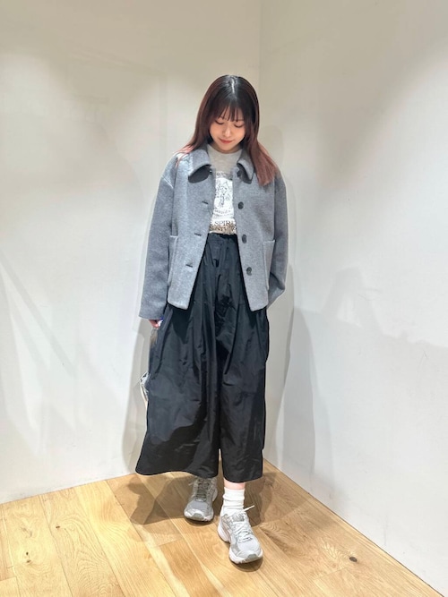 アーバンリサーチ　ウールモッサショートコート　新品未使用　グレー　コート URBAN RESEARCH（アーバンリサーチ）の「ウールモッサショート