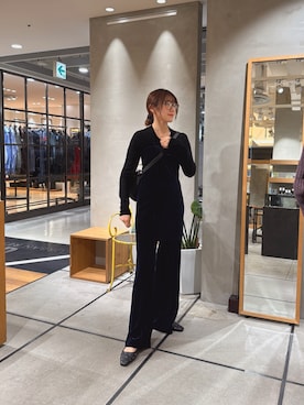 「URBAN RESEARCH（アーバンリサーチ）のアイテム（メガネ）」を使った、薫子さん（レディース・157cm）の秋コーディネート