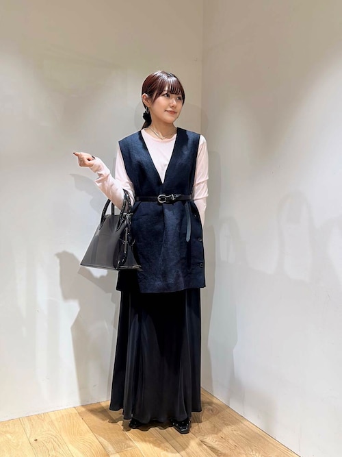 【アーバンリサーチ/かぐれ】キュプラスカート 黒 2サイズ展開』キュプラスカート（スカート）｜かぐれ（カグレ