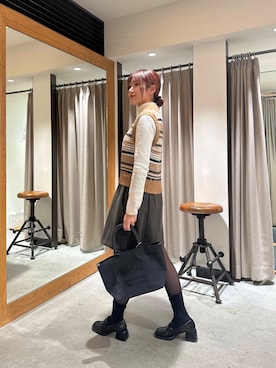 薫子さん(レディース・157cm)の冬コーディネート