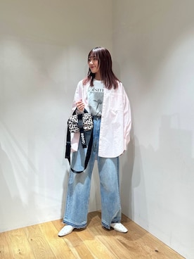 「冬の差し色コーデ」｜薫子さん（レディース・157cm）の冬コーディネート