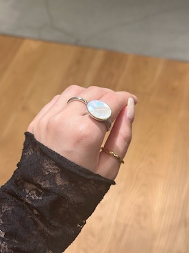 「LAPUIS（ラピュイ）のアイテム（アクセサリー）」を使った、薫子さん（レディース・158cm）の秋コーディネート