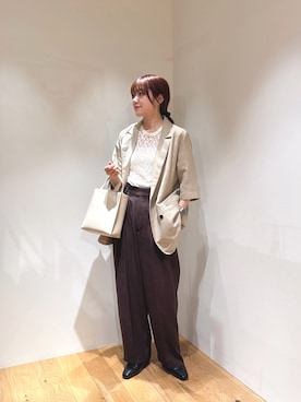「アイテム（その他アウター）」を使った、薫子さん（レディース・158cm）の夏コーディネート