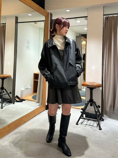 セール】『MADE IN JAPAN』5.5センチスクエアトゥロングブーツ（ブーツ