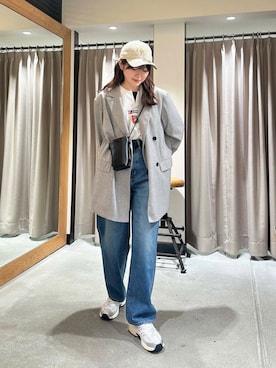 「ここでしか手に入らない別注アイテム」｜「アイテム（ジャケット/アウター）」を使った、薫子さん（レディース・157cm）の春コーディネート