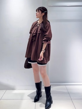 薫子さん（レディース・157cm）の秋コーディネート
