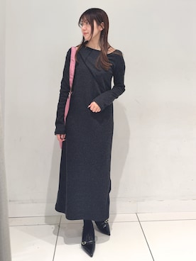 薫子さん（レディース・157cm）の冬コーディネート