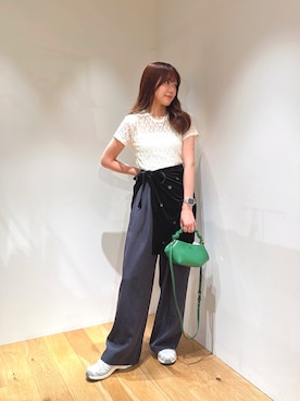 「SALOMON（サロモン）の『23-25サイズ』SALOMON　Exclusive XA PRO 3D（スニーカー）」を使った、薫子さん（レディース・158cm）の夏コーディネート