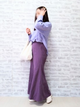 「しまむら（シマムラ）のアイテム（MA-1）」を使った、rinrisoraさん（レディース・152cm）の冬コーディネート