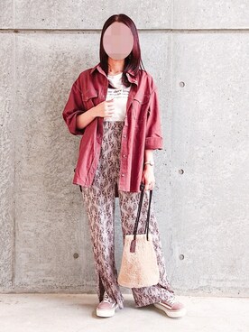 「ファー巾着」｜rinrisoraさん（レディース・152cm）の秋コーディネート