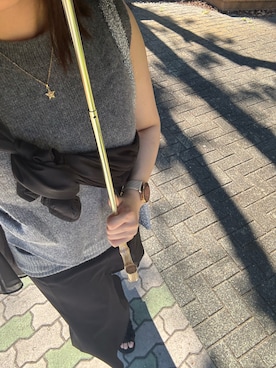 「アイテム（ベスト）」を使った、sanaさん（レディース・153cm・20代）の夏コーディネート