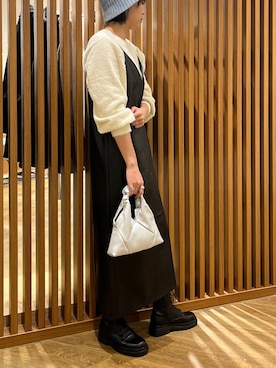 「レザーワンピース」｜ayakaさん（レディース・163cm）の秋コーディネート
