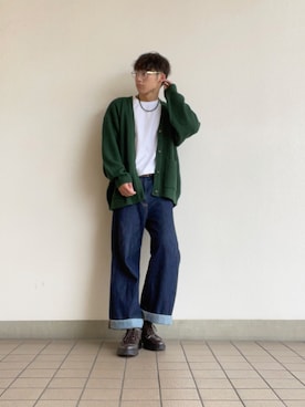「アイテム（Tシャツ/カットソー）」を使った、だいとさん（メンズ・172cm・10代）の秋コーディネート