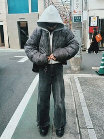 【GRANCY】プリントショートリアルダウン/Sサイズ GRANCY】Printed Short Real Down / プリントショートリアルダウン