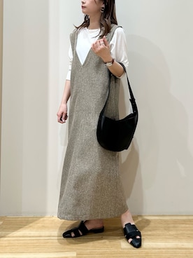 「セットアイテム」｜「アイテム（その他）」を使った、yamaさん（レディース・155cm）の春コーディネート