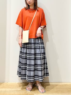 「リバーシブル」｜「アイテム（サンダル）」を使った、yamaさん（レディース・155cm）の秋コーディネート