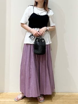 「アイテム（その他トップス）」を使った、yamaさん（レディース・155cm）の夏コーディネート