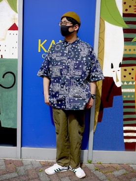 「FREAK'S STORE（フリークスストア）のアイテム（オールインワン・サロペット）」を使った、でぃじぇー  Funny Gさん（メンズ・174cm）の春コーディネート