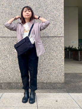 「アイテム（マウンテンパーカー）」を使った、shokoさん（レディース・150cm）の秋コーディネート