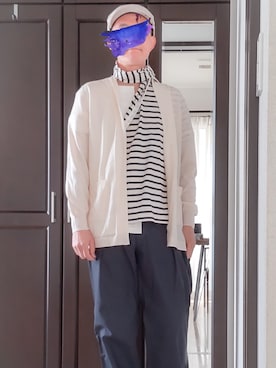 「THE SCOTCH HOUSE（スコッチハウス）のアイテム（帽子）」を使った、h-tanさん（メンズ・173cm）の春コーディネート