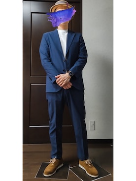 「MACKINTOSH PHILOSOPHY（ﾏｯｷﾝﾄｯｼｭ ﾌｨﾛｿﾌｨｰ）のアイテム（ジャケット/アウター）」を使った、h-tanさん（メンズ・173cm）の春コーディネート