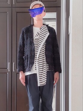 「JW Anderson（ジェイダブリューアンダーソン）のアイテム（Tシャツ/カットソー）」を使った、h-tanさん（メンズ・173cm）の春コーディネート
