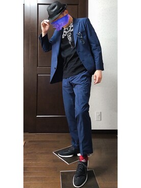 「MACKINTOSH PHILOSOPHY（ﾏｯｷﾝﾄｯｼｭ ﾌｨﾛｿﾌｨｰ）のアイテム（ジャケット/アウター）」を使った、h-tanさん（メンズ・173cm）の春コーディネート