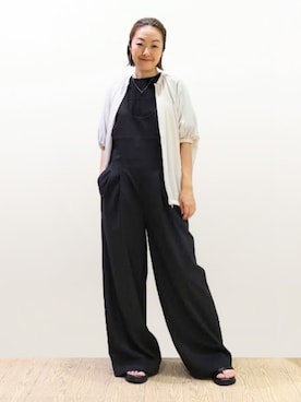 「153cm」｜「アイテム（ブルゾン）」を使った、Takedaさん（レディース・153cm）の夏コーディネート