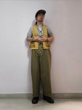 「niko and...（ニコアンド）のアイテム」を使った、setaroさん（メンズ・172cm）の春コーディネート
