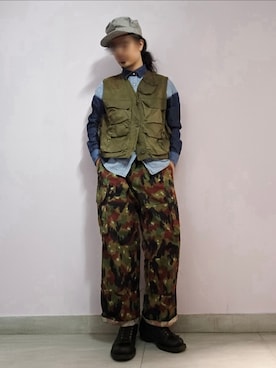 「Wrangler（ラングラー）のアイテム」を使った、setaroさん（メンズ・172cm）の春コーディネート