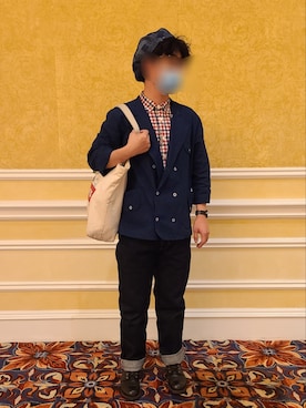 「ADLIB（アドリブ）のアイテム」を使った、setaroさん（メンズ・172cm）の春コーディネート