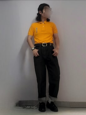 「LACOSTE」｜「アイテム（アナログ腕時計）」を使った、setaroさん（メンズ・172cm）の春コーディネート