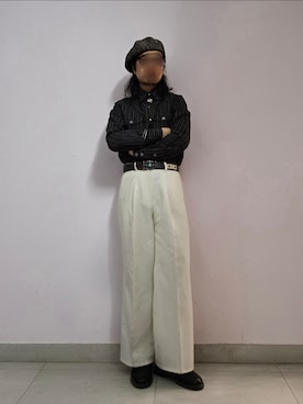 「BROTHER BRIDGE（ブラザーブリッジ）のアイテム（ブーツ、ブラック系）」を使った、setaroさん（メンズ・172cm）の春コーディネート