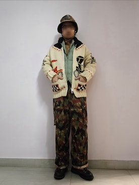 「CHUMS（チャムス）のアイテム」を使った、setaroさん（メンズ・172cm）の冬コーディネート