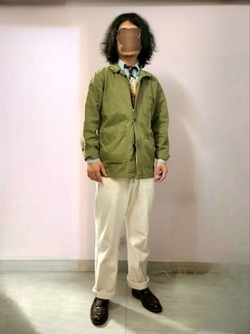 「ミリタリージャケット」｜「アイテム（フォーマルスーツ/小物）」を使った、setaroさん（メンズ・172cm）の春コーディネート