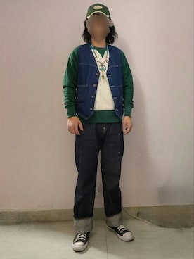 「CUSHMAN（クッシュマン）のアイテム」を使った、setaroさん（メンズ・172cm）の春コーディネート