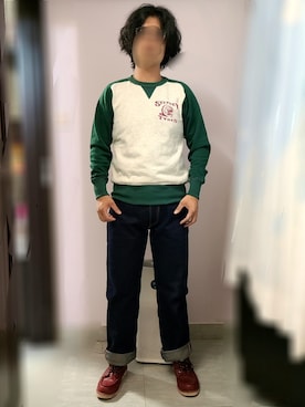 「CUSHMAN（クッシュマン）のアイテム」を使った、setaroさん（メンズ・172cm）の秋コーディネート