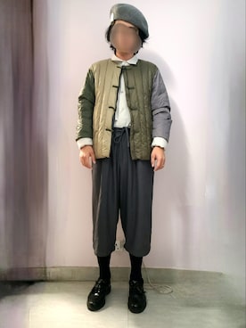 「BEAMS（ビームス）のアイテム（ダウンジャケット/コート）」を使った、setaroさん（メンズ・172cm）の冬コーディネート