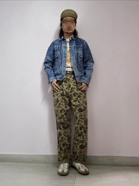 「Levi's」｜「アイテム（デニムジャケット）」を使った、setaroさん（メンズ・172cm）の秋コーディネート