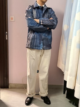 「フランス軍」｜「アイテム（マウンテンパーカー）」を使った、setaroさん（メンズ・172cm）の春コーディネート