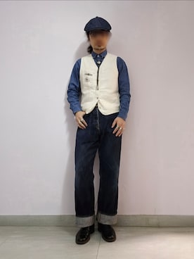 「BROTHER BRIDGE（ブラザーブリッジ）のアイテム」を使った、setaroさん（メンズ・172cm）の冬コーディネート