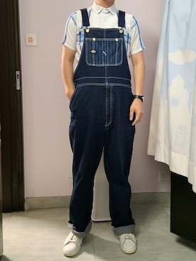 「時計」｜「アイテム（オールインワン・サロペット）」を使った、setaroさん（メンズ・172cm）の夏コーディネート