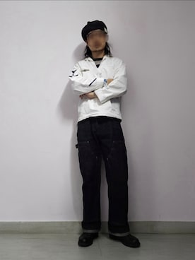 「アイテム（ハンチング/ベレー帽）」を使った、setaroさん（メンズ・172cm）の秋コーディネート