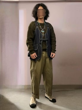 「PONY（ポニー）のアイテム」を使った、setaroさん（メンズ・172cm）の冬コーディネート