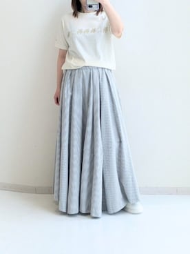「150cm台コーデ」｜「アイテム（バレエシューズ）」を使った、cooさん（レディース・155cm）の春コーディネート