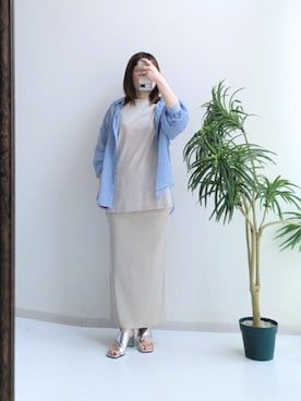 「レギュラー」｜「アイテム（サンダル）」を使った、cooさん（レディース・155cm）の夏コーディネート
